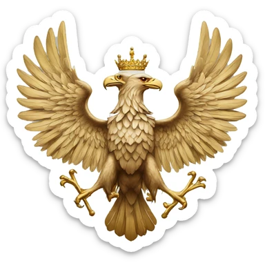 Austrian Double Headed Eagle sticker