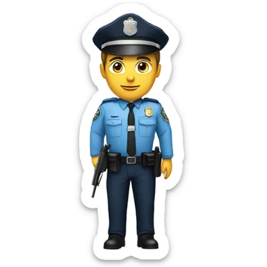 Un policier  sticker