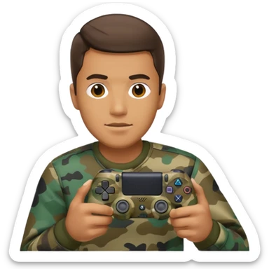 homme-avec-manette-ps4-camouflage sticker