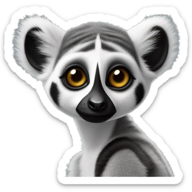 ring tailed lemur sticker