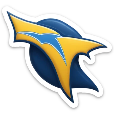 Chargers Logo with face sticker