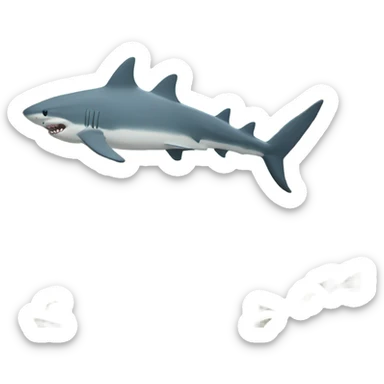 shark tree sticker