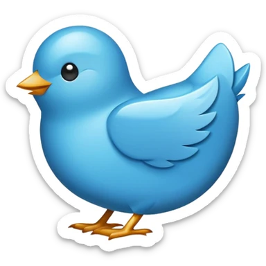 Twitter Logo app icon  sticker