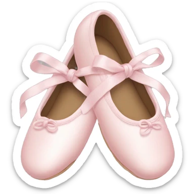Pale pink ballet shoes sticker