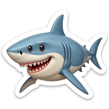 SHARK HAPPY FACE POV sticker
