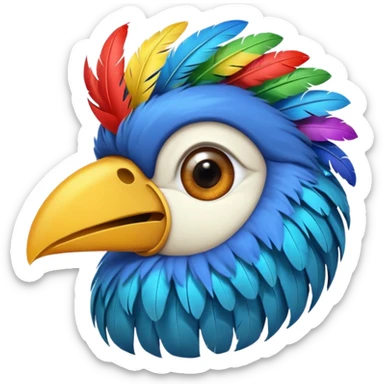 Un oiseau qui fait un facepalme sticker