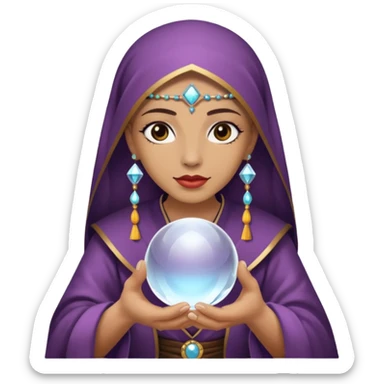 Oráculo con un sola bola de cristal  sticker
