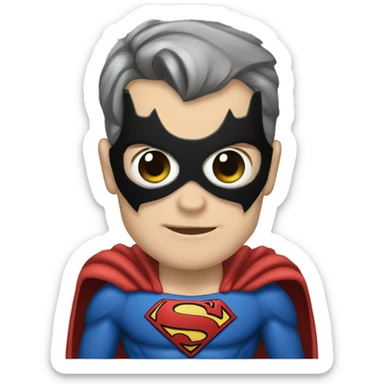 spiderman batman superman sticker