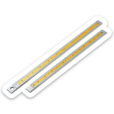 growing ruler with extended marks sticker