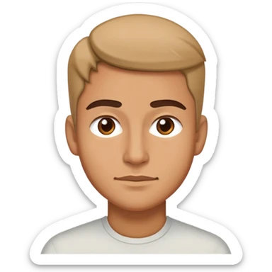 slight smirk side eye  sticker