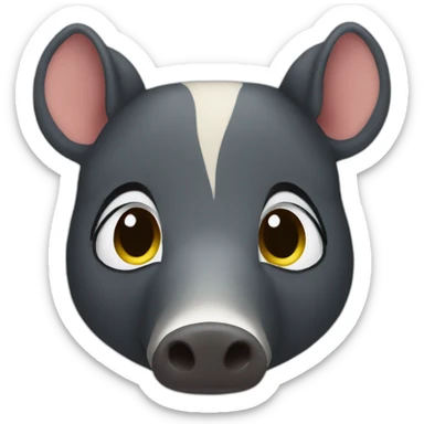 tapir wink sticker