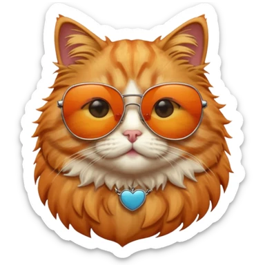 Cat with sunglasses sticker