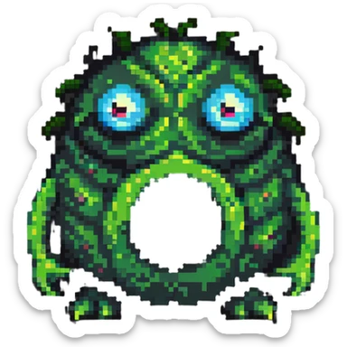 Blob monster with one eye sticker