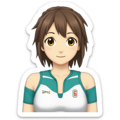 Haruhi Suzumiya In sportswear sticker
