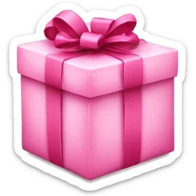Cute pink Christmas present  sticker