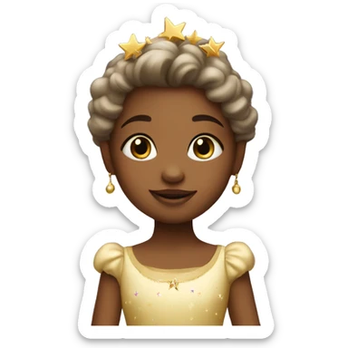 Little princess on stars sticker