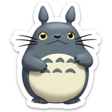 totoro-(proportional) sticker