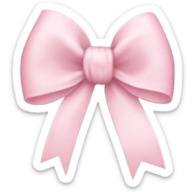 Light pink bow  sticker