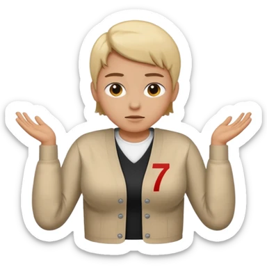 Mixe des emojis 6️⃣🤷🏼7️⃣ sticker