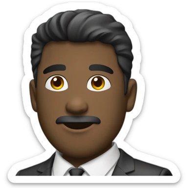 hombre con traje estresado sticker