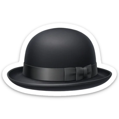a bowler hat sticker