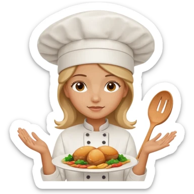 Cooking food girly  sticker