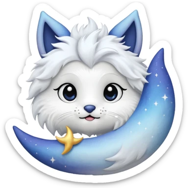 Luna plushie sticker