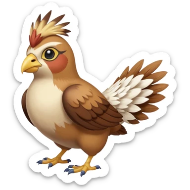 Pidgey-Fakémon-hybrid-creature (full body)  sticker