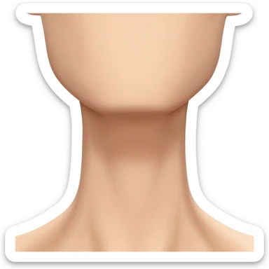 neck outstretched with visible adams apple only sticker