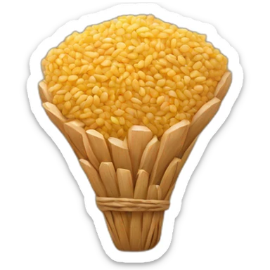 a handful of grains sticker