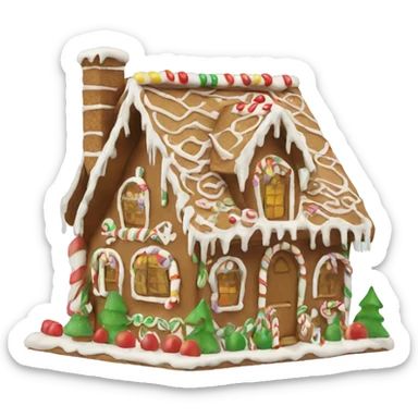 gingerbread house  sticker