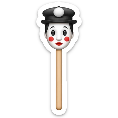 mime stick sticker