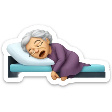 Grandma snoring sticker