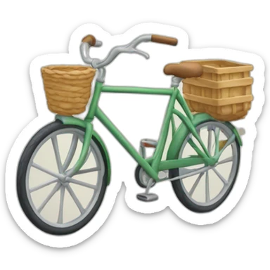 Bicicleta dirigindo um carro sticker