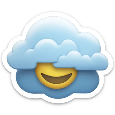 a logo for a nimbus chains, a cloud service where you can host local blockchains sticker