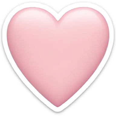 pastel pink heart sticker