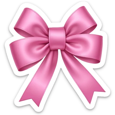 pink iphone with ribbon sticker