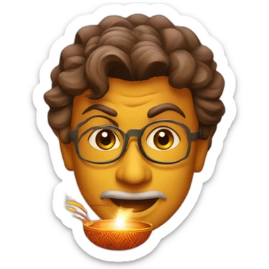  Actor Rajnikant celebrating Diwali sticker