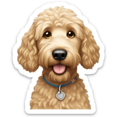 Golden doodle sticker