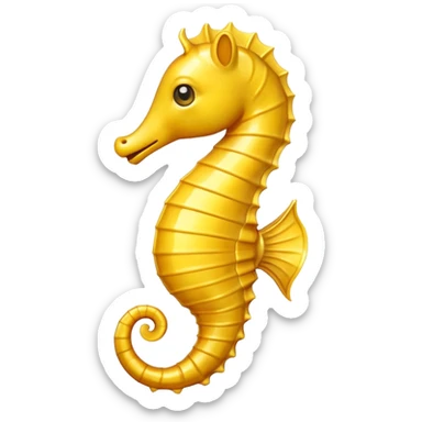 Emoji seahorse sticker