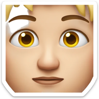 Side eye, rolling eyes  sticker