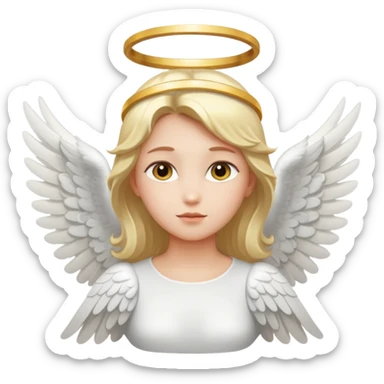 angel with halo sticker
