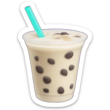 Boba milk tea taro sticker