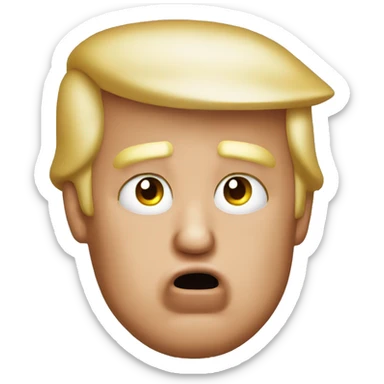 Donald trump crying sticker