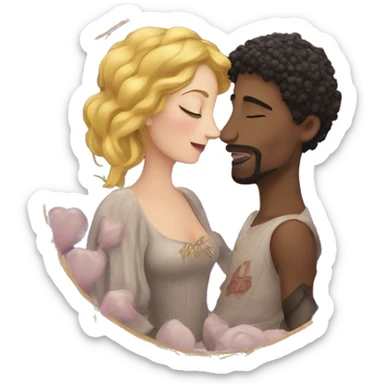 lovers tarot sticker