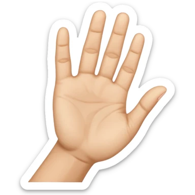 The Arabic hand gesture of “Khod” sticker