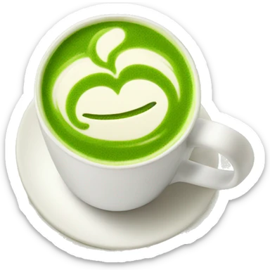 Matcha latte  sticker