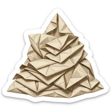 Papel arrugado  sticker