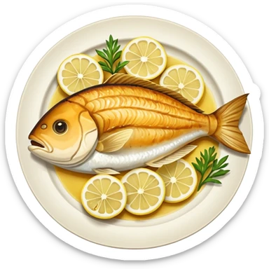 fish dinner sticker