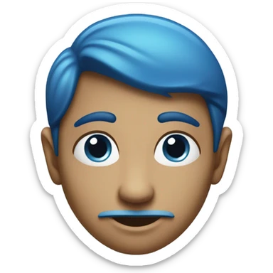 genie emoji split in half sticker